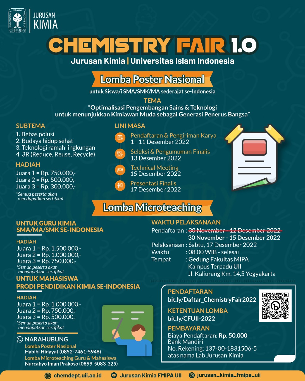 Chemistry Fair 1 0 Lomba Poster Nasional Lomba Microteaching